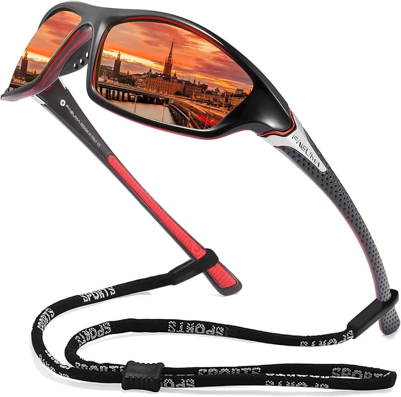 FAGUMA Sports Polarized Sunglasses For Men Cycling Driving Fishing UV400 Protection - Image 1